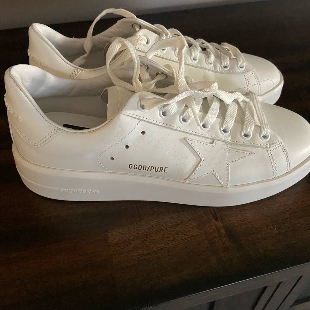 Brand New Golden Goose Pure Star White Shoes.